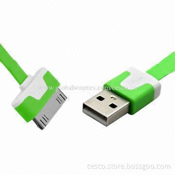 Flat Color Charge SYNC Micro USB Cable for iPhone 4